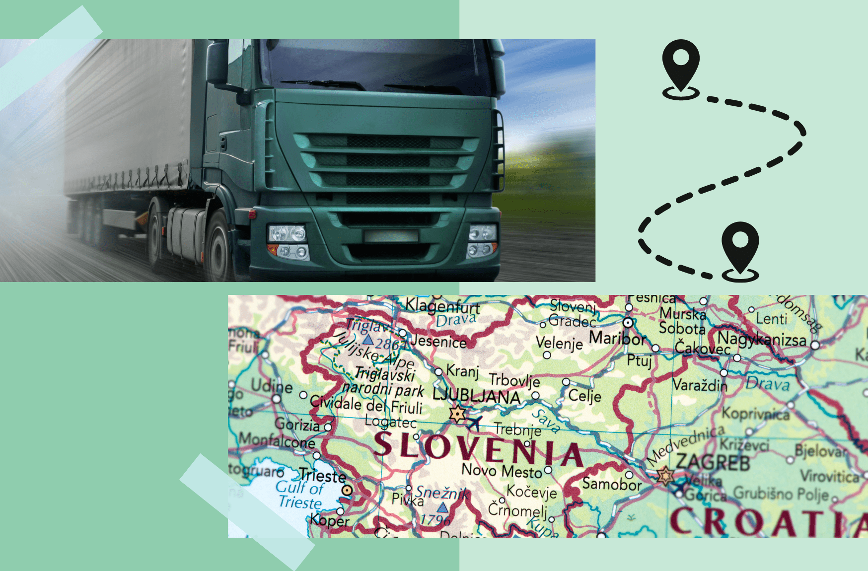całopojazdowy transport słowenia 
