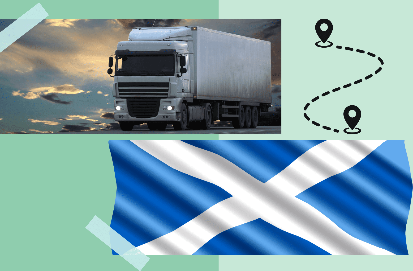 ciężarowy i towarowy transport szkocja